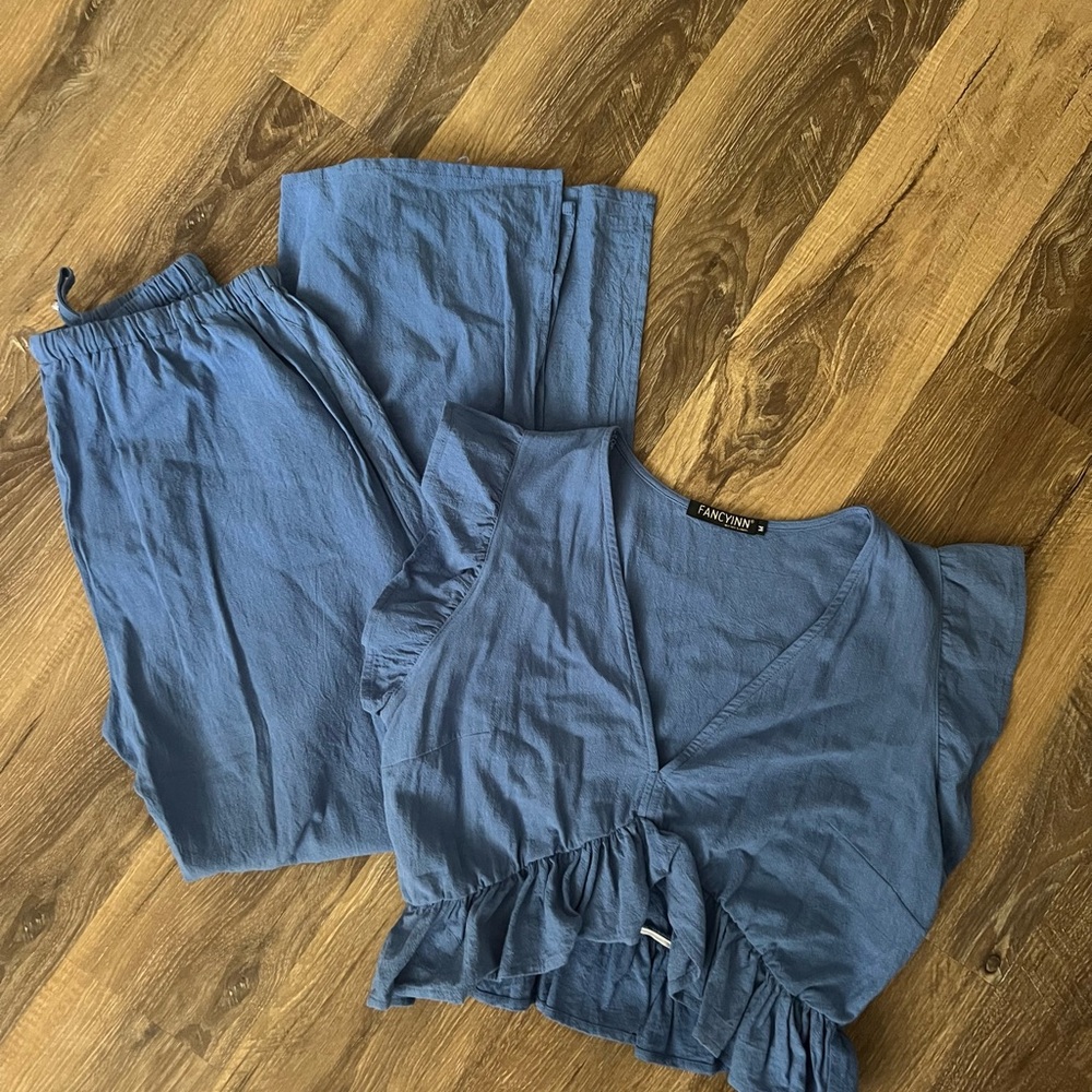 Fancyinn AMAZON Blue Two Piece Set, size Medium